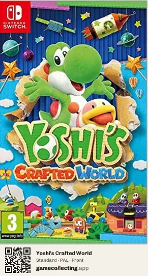 Yoshi's Crafted World Nintendo Switch, PAL box front