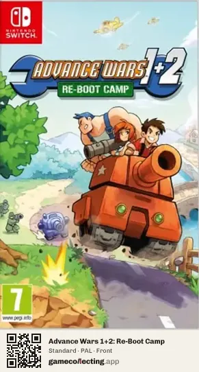 Advance Wars 1+2: Re-Boot Camp Nintendo Switch, PAL box front