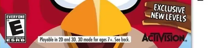 Angry Birds Trilogy, the ESRB box on its front