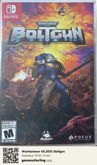 Warhammer 40,000: Boltgun Nintendo Switch, NTSC box front