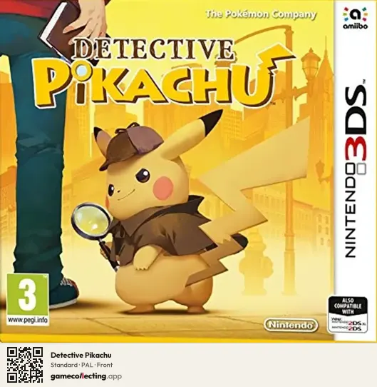 Detective Pikachu Nintendo 3DS, PAL box front