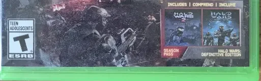 Halo Wars 2, the ESRB box on its front