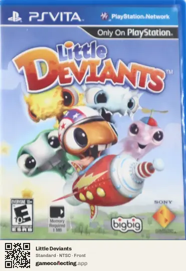 Little Deviants PlayStation Vita, NTSC box front