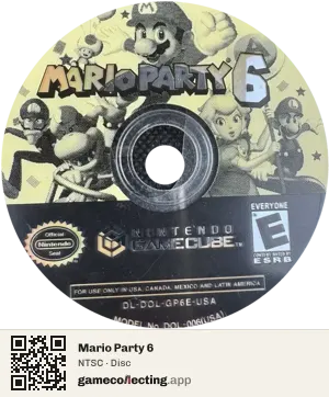 Mario Party 6 Nintendo GameCube, NTSC disc