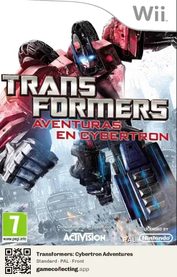 Transformers: Cybertron Adventures Nintendo Wii, PAL box front