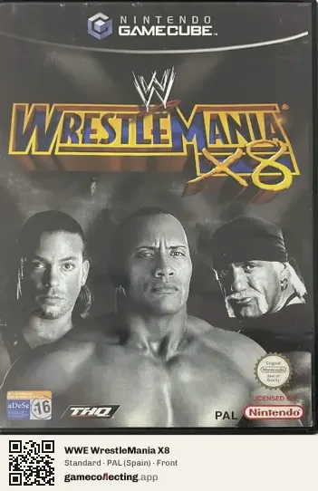 WWE WrestleMania X8 Nintendo GameCube, Spain box front