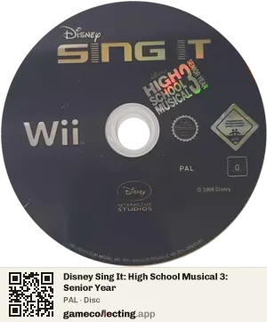 Disney Sing It: High School Musical 3: Senior Year Nintendo Wii, PAL disc