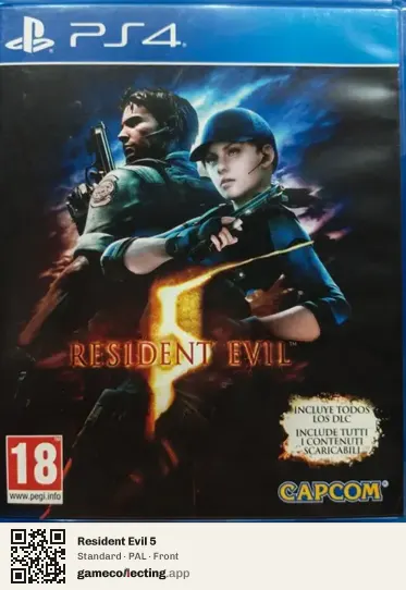 Resident Evil 5 PlayStation 4, PAL box front