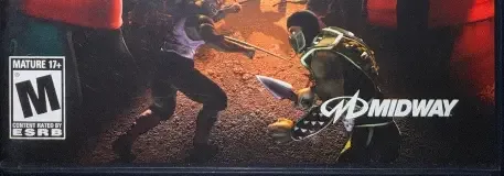 Mortal Kombat: Shaolin Monks, the ESRB box on its front