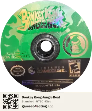 Donkey Kong Jungle Beat Nintendo GameCube, NTSC disc