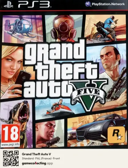 Grand Theft Auto V PlayStation 3, France box front