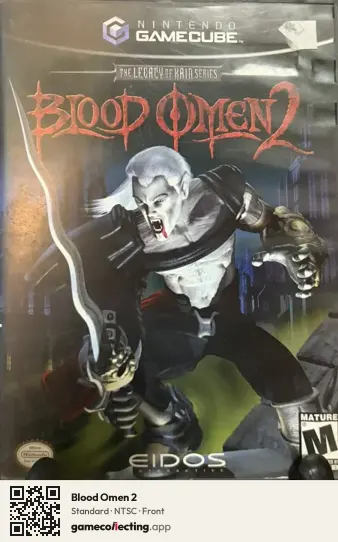 Blood Omen 2 Nintendo GameCube, NTSC box front