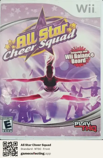 All Star Cheer Squad Nintendo Wii, NTSC box front