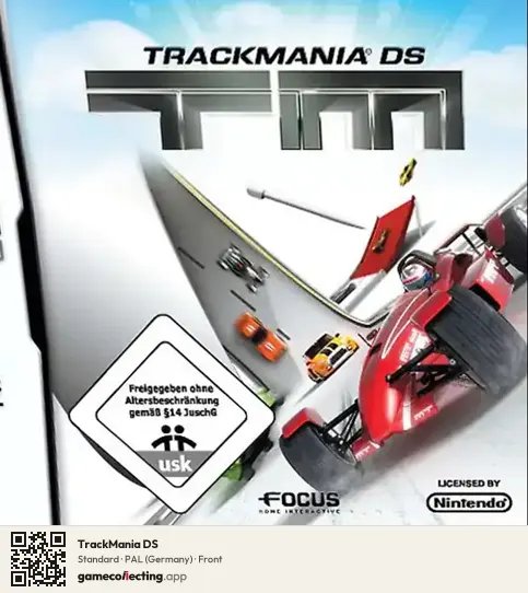 TrackMania DS Nintendo DS, Germany box front
