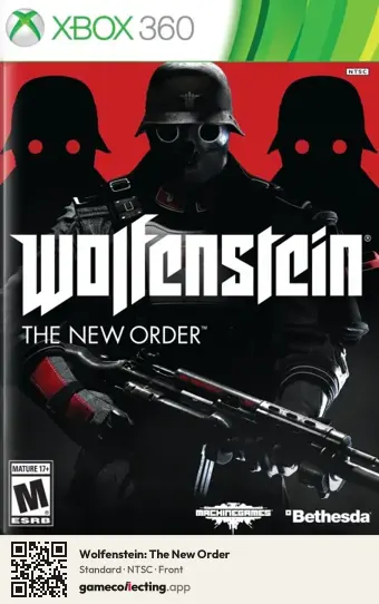 Wolfenstein: The New Order Xbox 360, NTSC box front