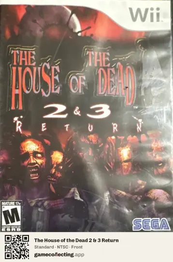 The House of the Dead 2 & 3 Return Nintendo Wii, NTSC box front