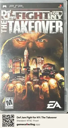 Def Jam Fight for NY: The Takeover PlayStation Portable, NTSC box front
