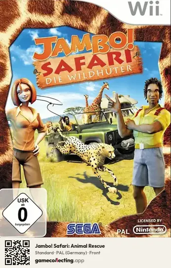 Jambo! Safari: Animal Rescue Nintendo Wii, Germany box front