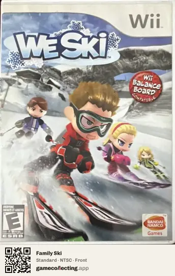 Family Ski Nintendo Wii, NTSC box front