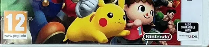 Super Smash Bros. for Nintendo 3DS, the USK square on its front