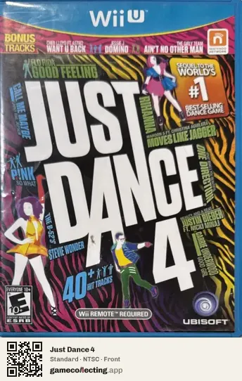 Just Dance 4 Nintendo Wii U, NTSC box front