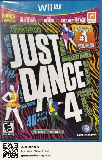 Just Dance 4 Nintendo Wii U, NTSC box front