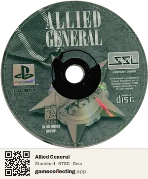 Allied General PlayStation, NTSC disc