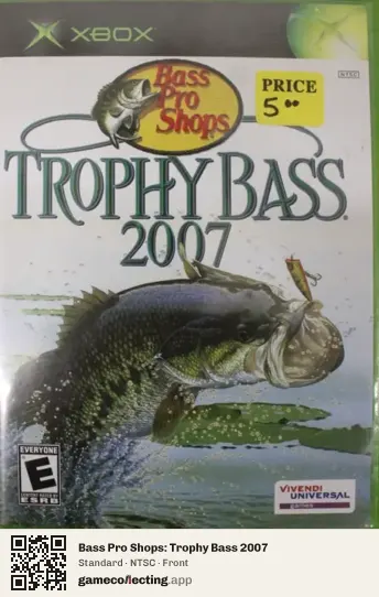 Bass Pro Shops: Trophy Bass 2007 Xbox, NTSC box front