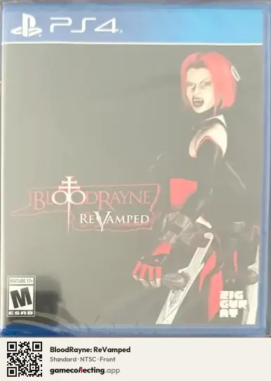 BloodRayne: ReVamped PlayStation 4, NTSC box front