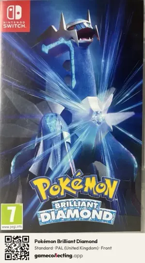 Pokémon Brilliant Diamond Nintendo Switch, United Kingdom box front