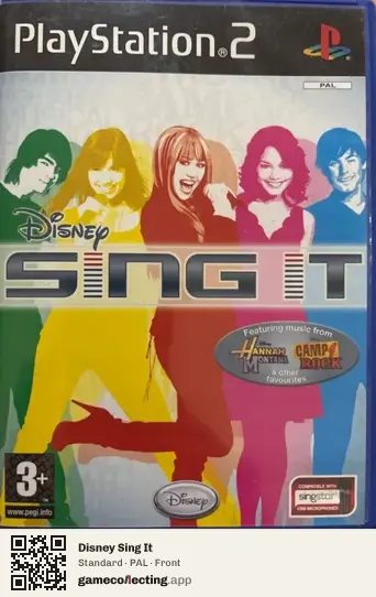 Disney Sing It PlayStation 2, PAL box front