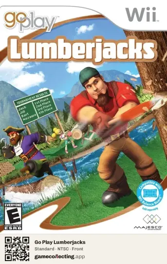 Go Play Lumberjacks Nintendo Wii, NTSC box front