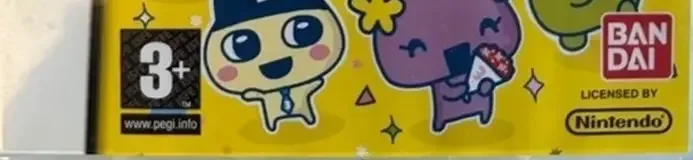 Tamagotchi Connection: Corner Shop 3, the PEGI square on its front