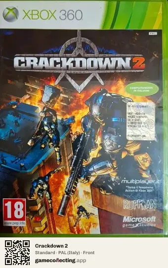 Crackdown 2 Xbox 360, Italy box front