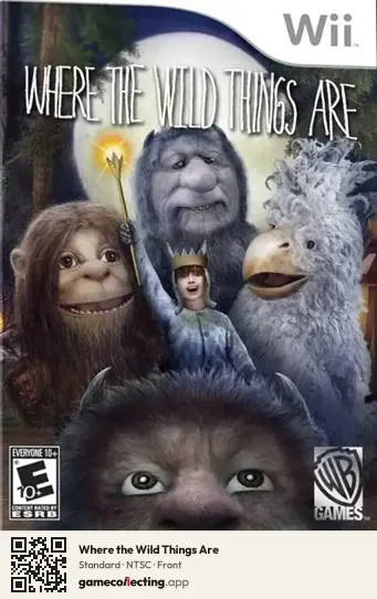 Where the Wild Things Are Nintendo Wii, NTSC box front