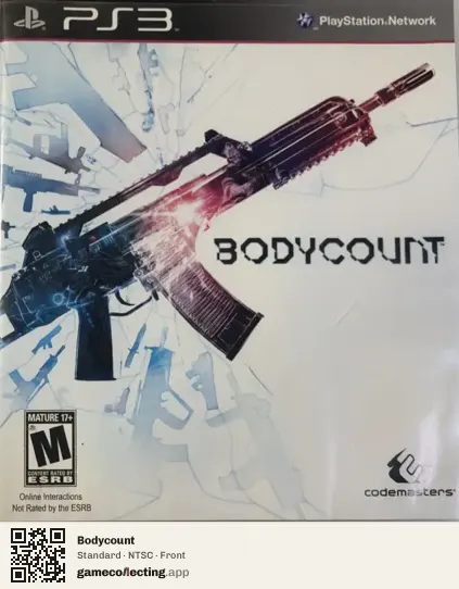 Bodycount PlayStation 3, NTSC box front
