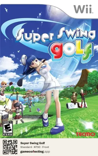Super Swing Golf Nintendo Wii, NTSC box front