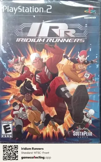 Iridium Runners PlayStation 2, NTSC box front