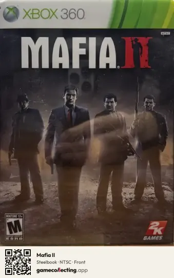 Mafia II Xbox 360, NTSC box front