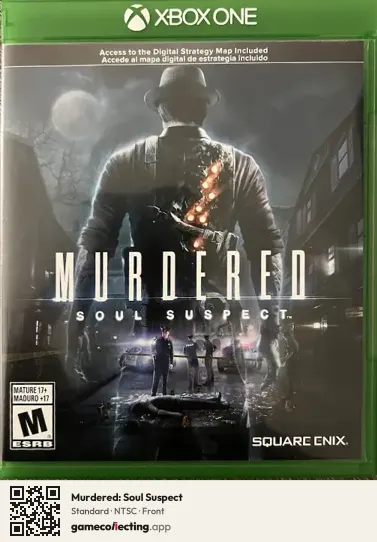 Murdered: Soul Suspect Xbox One, NTSC box front