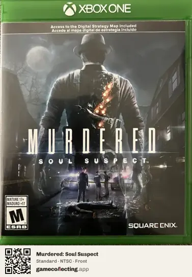 Murdered: Soul Suspect Xbox One, NTSC box front