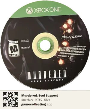 Murdered: Soul Suspect Xbox One, NTSC disc