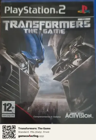 Transformers: The Game PlayStation 2, Italy box front