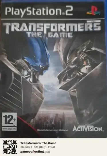 Transformers: The Game PlayStation 2, Italy box front