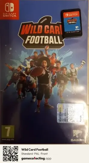 Wild Card Football Nintendo Switch, PAL box front