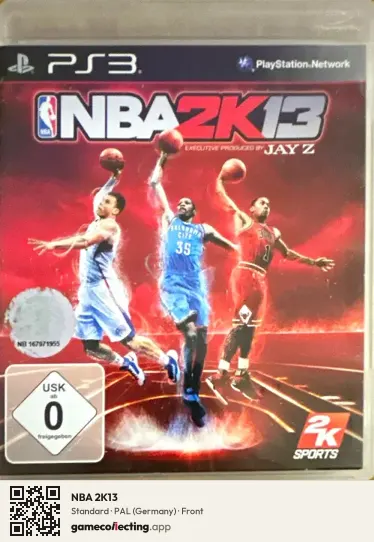 NBA 2K13 PlayStation 3, Germany box front