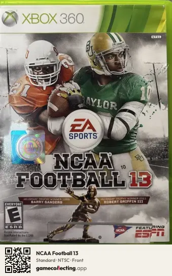 NCAA Football 13 Xbox 360, NTSC box front