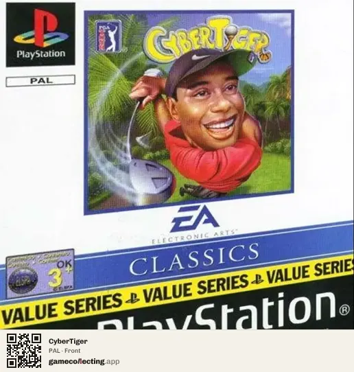CyberTiger PlayStation, PAL box front