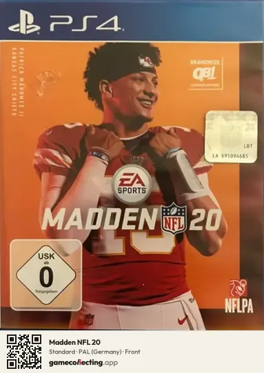 Madden NFL 20 PlayStation 4, Germany box front