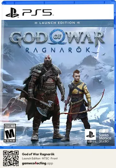 God of War Ragnarök PlayStation 5, NTSC box front